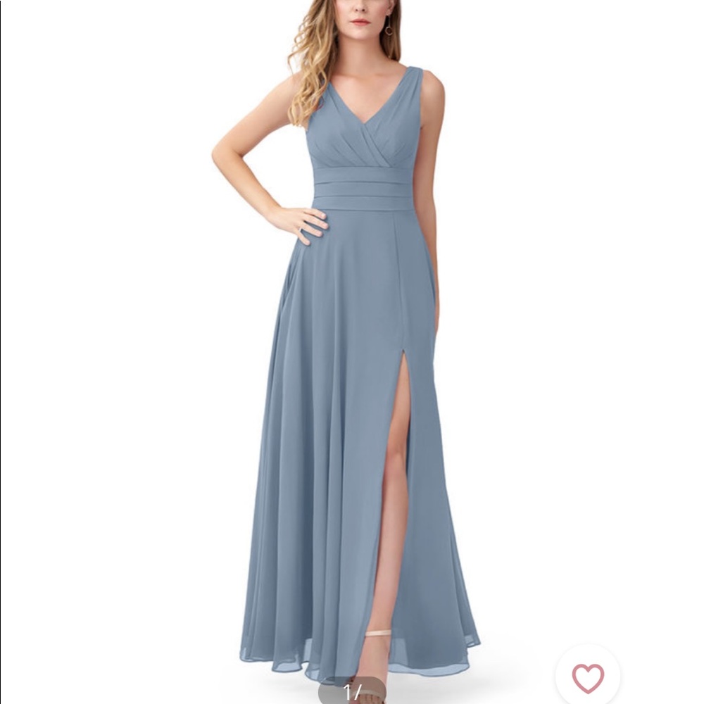 NEW dusty blue bridesmaid dress floor length